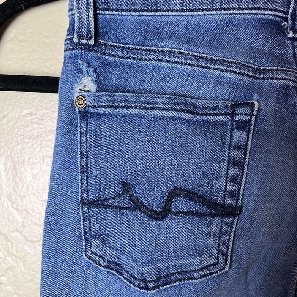 7 For All Mankind Distressed Skinny Jeans - 25 - Picture 13 of 13